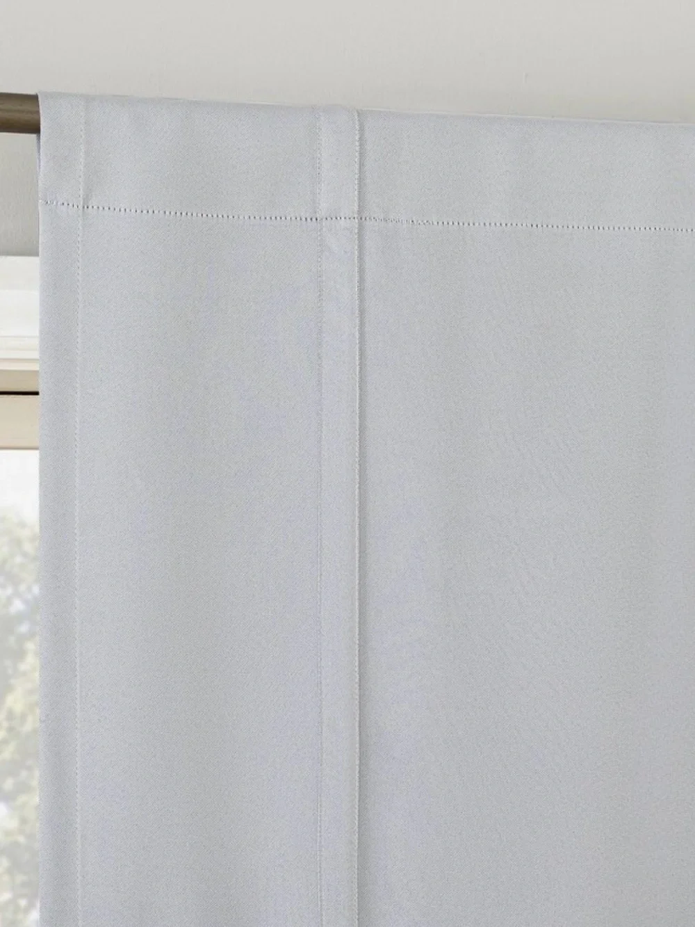 Classic White Tie-Up Roman Shade Curtain